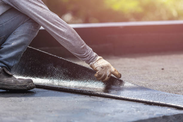 Professional Waterproofing technician working in Rock Island, WA